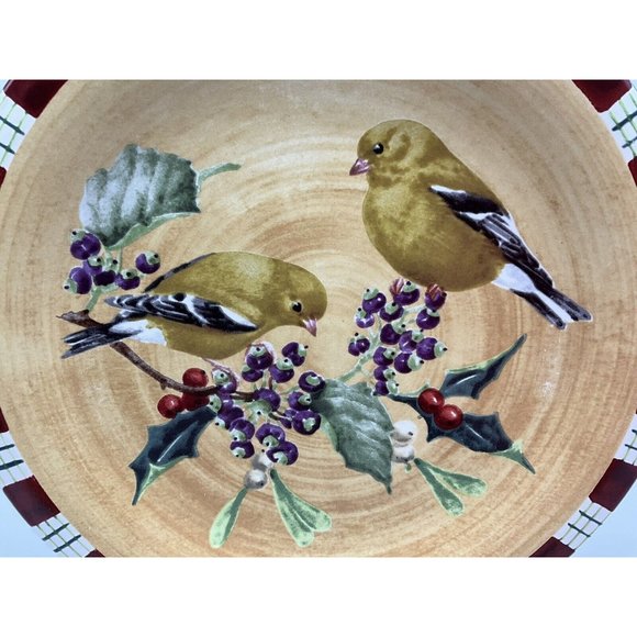 LENOX Winter Greetings Goldfinch Everyday by Catherine McClung Salad Plate - Picture 15 of 16